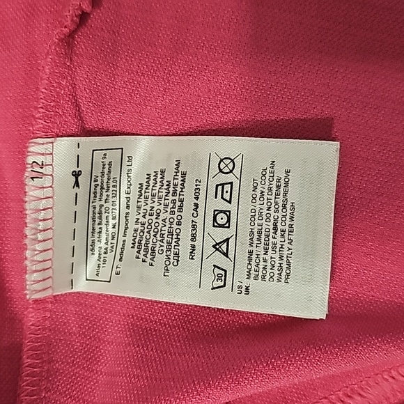 Adidas ClimateCool Sleeveless Button up Pink Top Size M - Picture 7 of 8